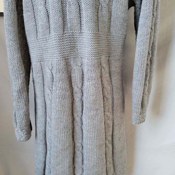 Aran Crafts Ireland Merino Wool Cable Knit One Button Sweater Cardigan XS S M - Picture 11 of 12